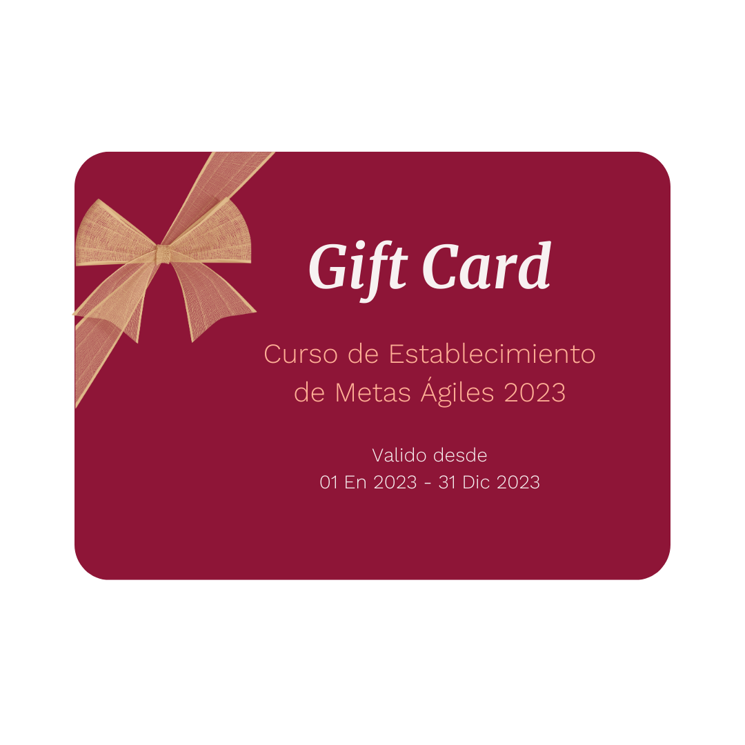 Gift Card - Curso de Establecimiento de Metas Ágiles